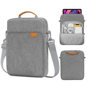 Laptop Sleeve 13 inch Grey with Shoulder Straps