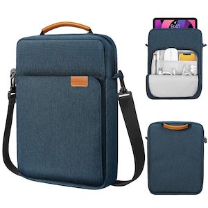 Laptop Sleeve 13 inch Blue with Shoulder Straps