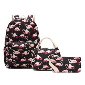 Flamingo Backpack Set