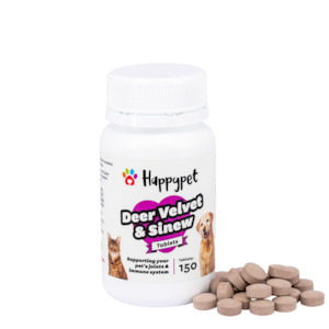 NZ Deer Velvet & Sinew Tablets for Cats & Dogs - Pet Health Supplement