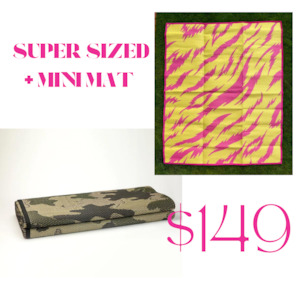 Internet only: super & mini mat combo - suns out, guns out & truly outrageous