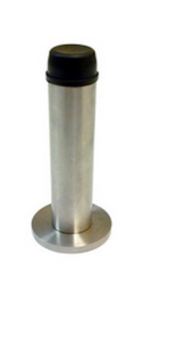 Miles Nelson Door Stop 80mm Concealed Fix Satin Nickel