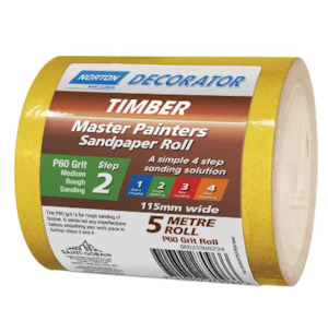 Norton Master Painters Sand Paper Rolls (Timber) 115mm x 1metre A123