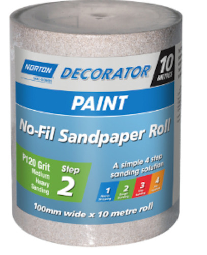 Norton No-Fil Adalox Rolls (Paint) 100mm x 10metres A239