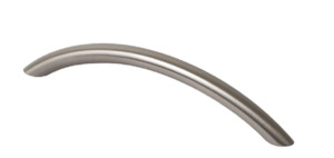 Hardware - domestic: ELITE STANDARD BOW HANDLE HOLE CENTRE 96MM & 128MM - MATT CHROME PLATED