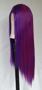 Hot Pink Purple Mixed Tone Lace Front Wig