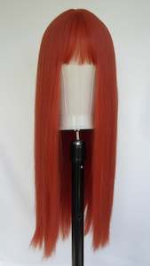 Coral Long Fringed Wig