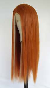 Orange Wigs: Ginger Platinum Moneypiece Lace Front Wig