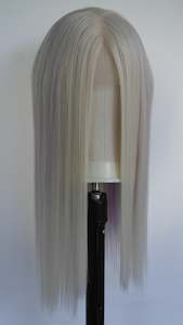 Medium Wigs: Lavender Streaked Blonde Lace Front Wig