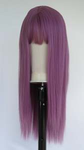 Glueless Hard Front Wigs Nz: Grape Fringed Wig