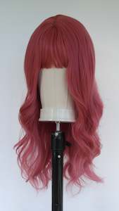 Raspberry Fringed Wig