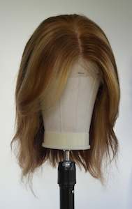 Copper Blonde Blend Human Hair Lace Front Wig