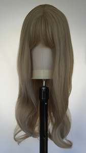 Hard Front Wigs Non Clearance: Vanilla Blonde Fringed Wig