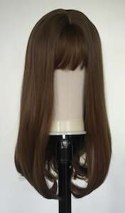 Milk Chocolate Brown Fringed Wig