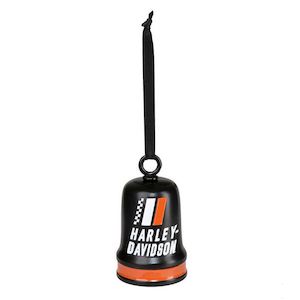 hdx-99278 Harley-Davidson  Racing Stripe Ride Bell Hanging Holiday Christmas Tree Ornament