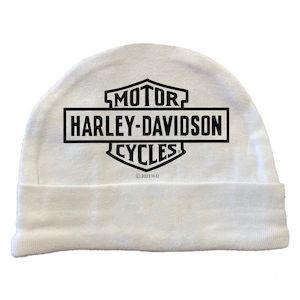 s7209317 Harley BABY GIRL BEANIE KNIT 0-24M PNK/WHT s7209317