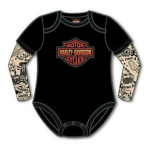 s3050151-3 Harley KIDS BOY INF CRPR TATTOO SLEEVE 3-6 MTHS s3050151-3