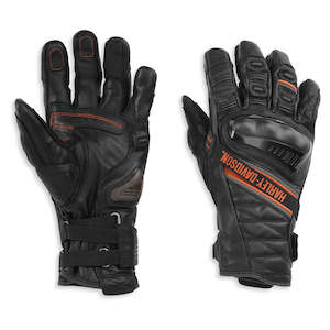 98182-21vm Harley MEN'S WATERPROOF PASSAGE ADVENTURE GAUNTLET GLOVES