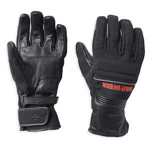 98138-22vm Harley QUEST WATERPROOF  MIXED MEDIA GAUNTLET GLOVES