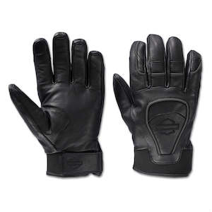 98106-24vm Harley MEN'S WATERPROOF OVATION LEATHER GLOVES