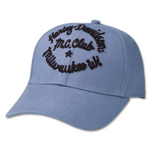 97759-23vw Harley 97759-23VW CLUB CREW BASEBALL CAP - COLONY BLUE