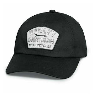 97678-23vm Harley 97678-23VM MEN'S HARLEY WAXED CANVAS CAP - BLACK