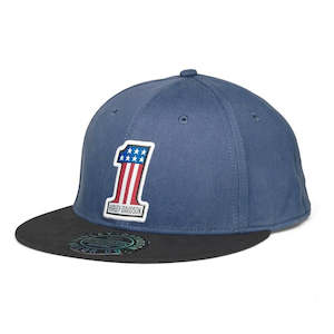 Harley%C2%AE Hats And Caps: 97684-22vm Harley 97684-22VM MEN'S #1 SNAPBACK - ENSIGN BLUE