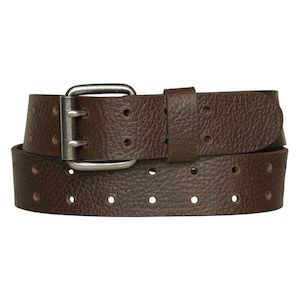 hdmbt11789 Harley HD BELT MENS HD DOUBLE PRONG BROWN hdmbt11789