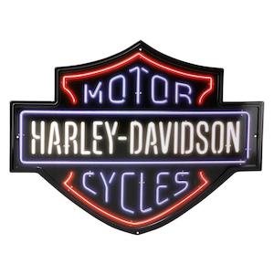 hdl-15536 Harley TIN SIGN H-D NEON BAR  and ; SHIELD  hdl-15536