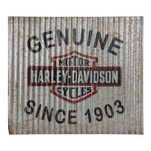 hdl-15524 Harley-Davidson® Genuine Since 1903 Bar & Shield Corrugated Metal…