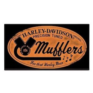 2010251 Harley-Davidson Mufflers Roar Tin Sign - 2010251