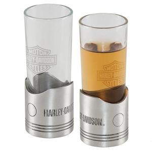 Genuine Harley%C2%AE And Licensed Gifts And Collectables: hdl-18770 Harley H-D Piston Shot Glass Set