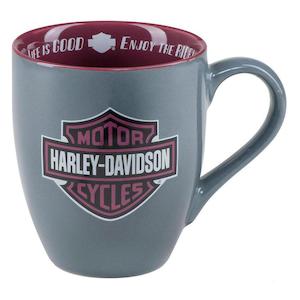 hdx-98628 Harley-Davidson Enjoy The Ride B&S Ceramic Coffee Mug - Gray