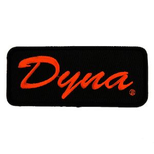 sa8011710 Harley-Davidson 4.125 in Embroidered Dyna Emblem Sew-On Patch - Black/Orange