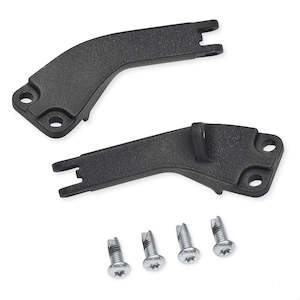 Family Twincam Dyna Softail: 50210-06 Harley 50210-06 Wrinkle Black Passenger Footpeg Support Kit