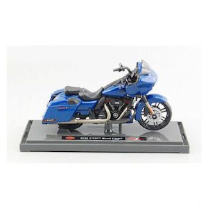 Harley%C2%AE Die Cast Replica Bikes Cars And Trucks: ma31360aq-c Harley HD SERIES #43 2022 CVO ROAD GLIDE BLUE ma31360aq-c