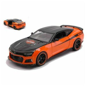 Harley%C2%AE Die Cast Replica Bikes Cars And Trucks: ma32271 Harley HD 2017 CHEV CAMARO ZL1 ORG/BLACK ma32271