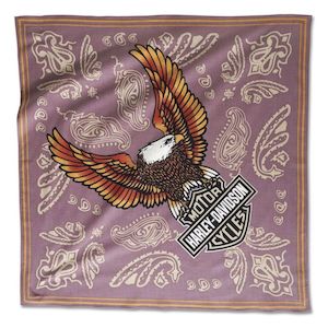 97831-23vw Harley 97831-23VW CLASSIC EAGLE BANDANA - GRAPE SHAKE