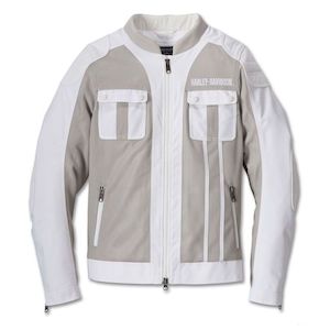 Harley%C2%AE Womens Clothing: 97211-23vw Harley 97211-23VW WOMEN'S ZEPHYR MESH JACKET W/ ZIP-OUT LINER - VAPOR