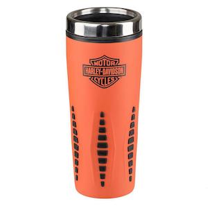 hdx-98611 Harley-Davidson Core Bar & Shield Stainless Steel Travel Mug - Orange