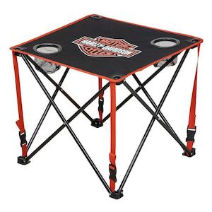 hdx-98521 Harley-Davidson Bar & Shield Folding Table, Folds For Easy Transpo…