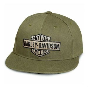 97609-23vm Harley 97609-23VM MEN'S BAR & SHIELD CANVAS CAP - GRAPE LEAF