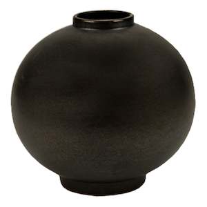 Vases: Obi Blackened Pearl Vase