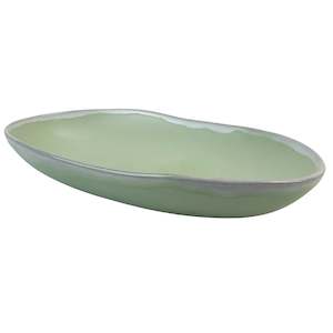 Serveware: Melfi Oval Dish L36.5cm Green