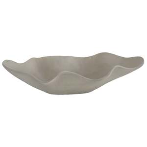 Kona Wavy Oval Dish Grey