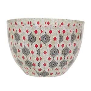 Wola Nani Eyes Red Bowl W42.2cm