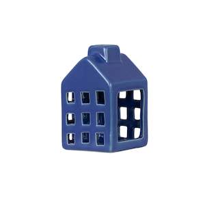 All Candle Holders Lanterns: House Blue H10cm