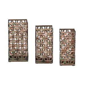 Marrakesh Square Votive Holder Set Of Three