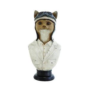 Accessories: Busto Pilot Cat Statue