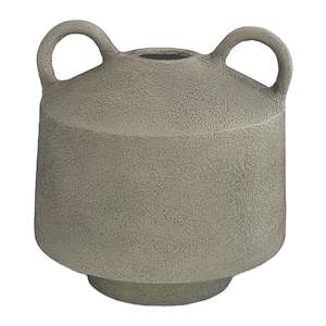 All Vases: Elba Double Handle Vase Grey